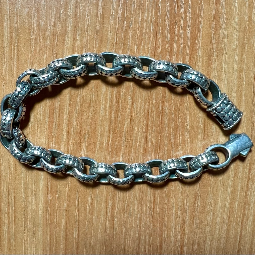 John Hardy Dot Link Chain Bracelet .925 Silver